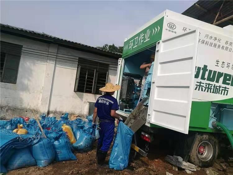 溧水工业污泥压干处理